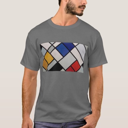 Piet Mondrian Modern Art T-shirt (Voorkant)