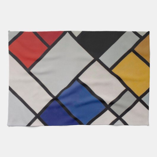 Piet Mondrian Modern Art Theedoek (Horizontaal)