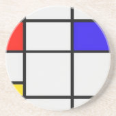 Piet Mondrian Modern Art Zandsteen Onderzetter (Voorkant)