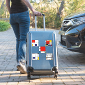 Piet Mondrian moderne kunstschilderijen Sticker (Koffer Insitu)