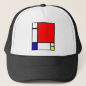 Piet Mondrian - Neoplastische Kunst Trucker Pet (Voorkant)