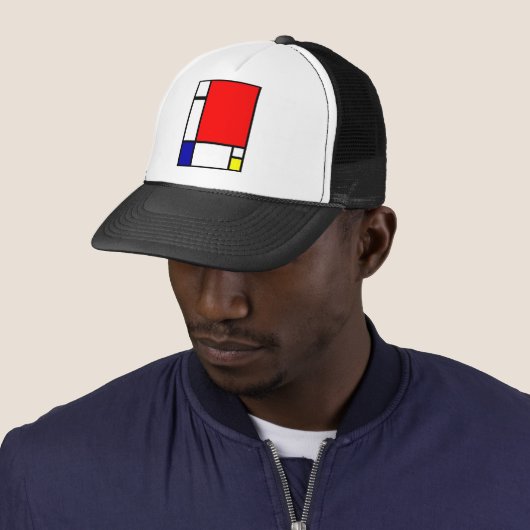 Piet Mondrian - Neoplastische Kunst Trucker Pet (In situ)