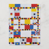 piet-mondrian, overwinning.boogie-woogie briefkaart (Voorkant)