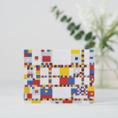 piet-mondrian, overwinning.boogie-woogie briefkaart (Staand voorkant)