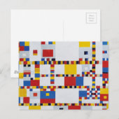 piet-mondrian, overwinning.boogie-woogie briefkaart (Voorkant / Achterkant)