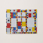 piet-mondrian, overwinning.boogie-woogie legpuzzel (Horizontaal)
