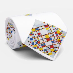 piet-mondrian, overwinning.boogie-woogie stropdas