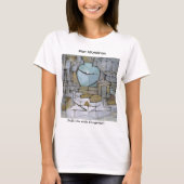 Piet Mondrian Painting stil leven met Gingerpot T-shirt (Voorkant)