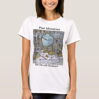 Piet Mondrian Painting stil leven met Gingerpot T-shirt