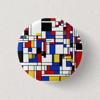 Piet Mondrian Ronde Button 3,2 Cm