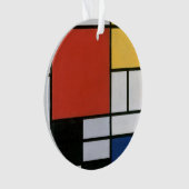 Piet Mondrian Rood Blauw Geel Abstracte Kunst Ornament (voorkant)