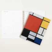 Piet Mondrian Rood Blauw Geel Abstracte Kunst Planner (Display)