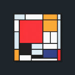 Piet Mondrian - Samenstelling met Grote Rode Plane Canvas Afdruk<br><div class="desc">Deze olie op het canvas van 1920 shows een samenstelling met zwarte, rode, grijze, gele (oranje), en blauwe blokken in een stijl die de Stijl of neo-Plasticisme werd genoemd.</div>