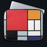 Piet Mondrian - Samenstelling met Grote Rode Plane Laptop Sleeve<br><div class="desc">Deze olie op het canvas van 1920 shows een samenstelling met zwarte,  rode,  grijze,  gele (oranje),  en blauwe blokken in een stijl die de Stijl of neo-Plasticisme werd genoemd.</div>