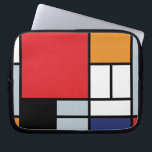 Piet Mondrian - Samenstelling met Grote Rode Plane Laptop Sleeve<br><div class="desc">Deze olie op het canvas van 1920 shows een samenstelling met zwarte,  rode,  grijze,  gele (oranje),  en blauwe blokken in een stijl die de Stijl of neo-Plasticisme werd genoemd.</div>