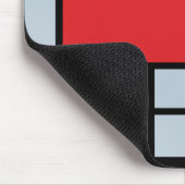 Piet Mondrian - Samenstelling met Grote Rode Plane Muismat (Hoek)