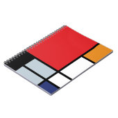 Piet Mondrian - Samenstelling met Grote Rode Plane Notitieboek (Linkerzijde)