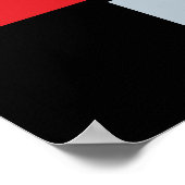 Piet Mondrian - Samenstelling met Grote Rode Plane Poster (Hoek)