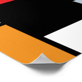 Piet Mondrian - Samenstelling met Grote Rode Plane Poster (Hoek)