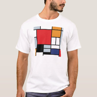 Piet Mondrian - Samenstelling met Grote Rode Plane T-shirt