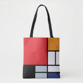 Piet Mondrian - Samenstelling met Grote Rode Plane Tote Bag (Voorkant)