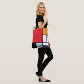 Piet Mondrian - Samenstelling met Grote Rode Plane Tote Bag (Op model)