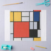 Piet Mondrian | Samenstelling met rood, geel, blau Tissuepapier (Craft)