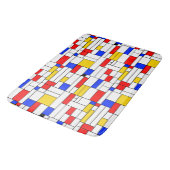 Piet Mondrian stijl abstracte kunst Badmat (Gekanteld)