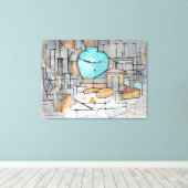 Piet Mondrian stille Life with Gingerpot II Canvas Afdruk (Insitu (Houten vloer))