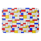 Piet Mondrian Style Abstracte kunst Badmat (Voorkant)