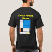 Piet Mondrian T-shirt (Achterkant)