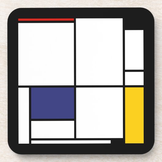 Piet Mondrian, Tableau 1 Bier Onderzetter (Voorkant)