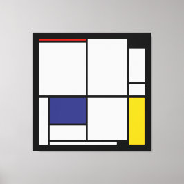 Piet Mondrian, Tableau 1 Canvas Afdruk