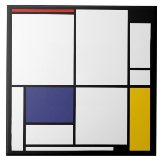 Piet Mondrian, Tableau 1 Tegeltje (Voorkant)