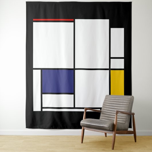 Piet Mondrian, Tableau 1 Wandkleed (In situ)