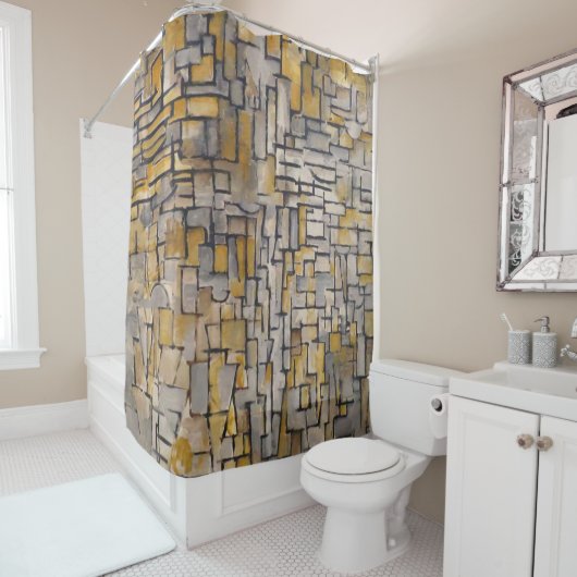 Piet Mondrian Tableau No 2 Composition No VII 1913 Douchegordijn (In situ)