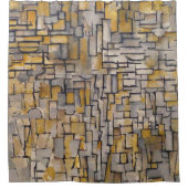 Piet Mondrian Tableau No 2 Composition No VII 1913 Douchegordijn (Voorkant)