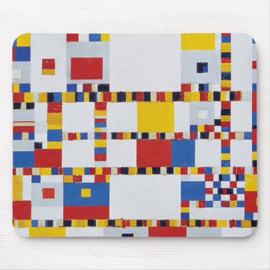piet mondrian , victory.boogie-woogie muismat (Voorkant)