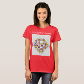 Piet Mondrian Victory Boogie Woogie Red T-Shirt (Voorkant volledig)