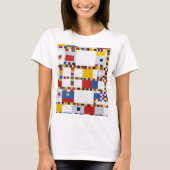 piet mondrian , victory.boogie-woogie t-shirt (Voorkant)