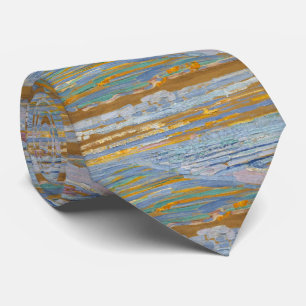 Piet Mondrian View Duinen Strand Kunst Necktie Stropdas
