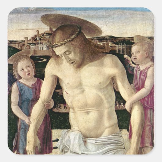 Pieta, c.1499 vierkante sticker (Voorkant)