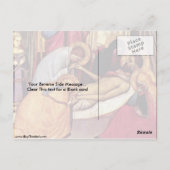 Pieta Detail van Giotto di Bondone Briefkaart (Achterkant)