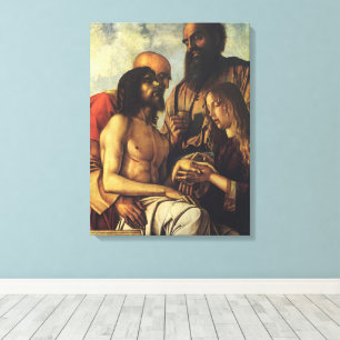 Pieta door Giovanni Bellini, Renaissance Kunst Canvas Afdruk