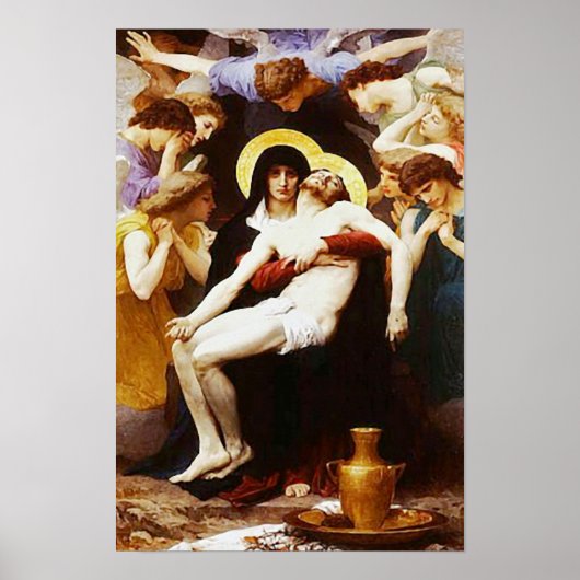 Pieta Jesus Crucifixion Lamentation Virgin Mary 02 Poster (Voorkant)
