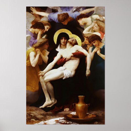 Pieta Jesus Crucifixion Lamentation Virgin Mary 02 Poster (Voorkant)