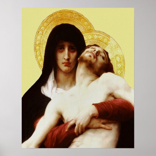 Pieta Jesus Crucifixion Lamentation Virgin Mary 03 Poster (Voorkant)