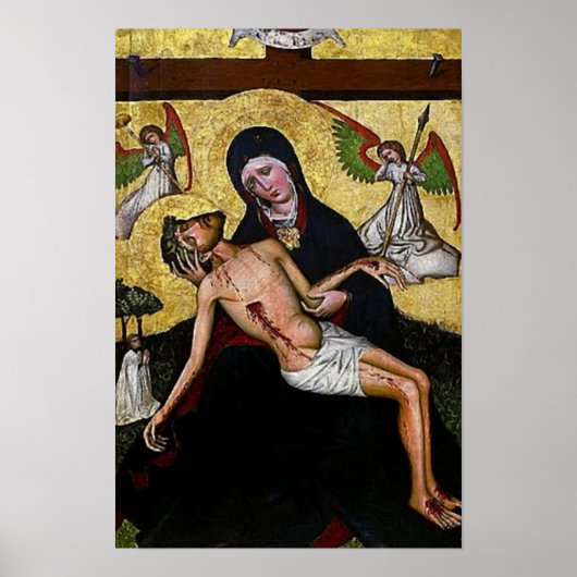 Pieta Jesus Crucifixion Lamentation Virgin Mary 04 Poster (Voorkant)