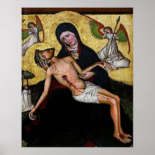 Pieta Jesus Crucifixion Lamentation Virgin Mary 04 Poster (Voorkant)