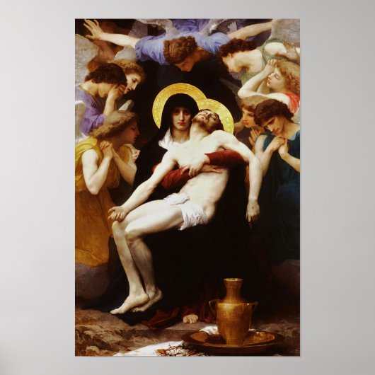 Pieta Jesus Crucifixion Lamentation Virgin Mary A Poster (Voorkant)